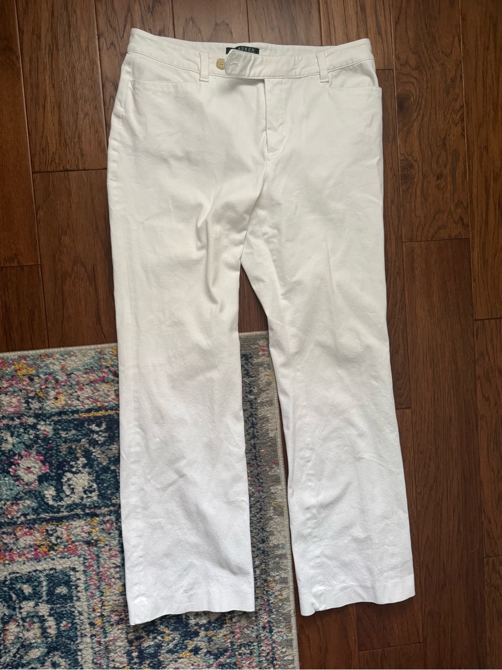 Lauren Ralph Lauren "Adelle" Straight-leg pants | White | Women’s size 10
